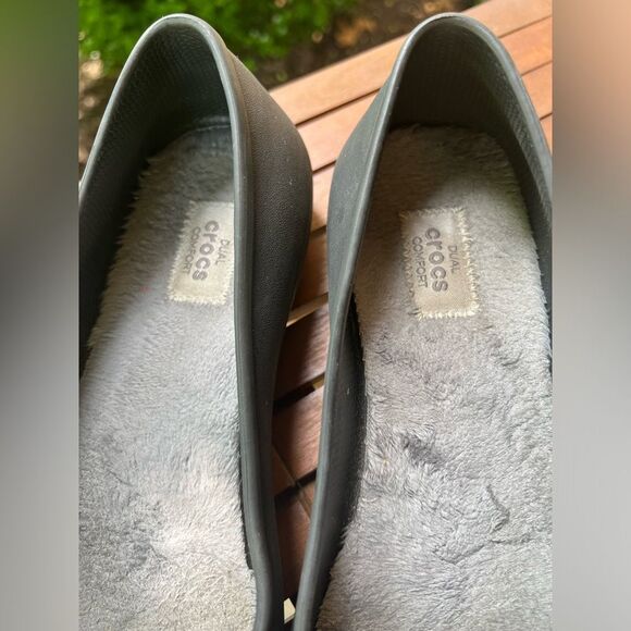 CROCS Dual Comfort Flat Women’s Black Size 9 - Picture 6 of 11